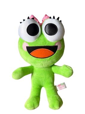 Green SweetFrog Mascot Resturant Plush Frog Toy - Soft Kids Stuffed Animal